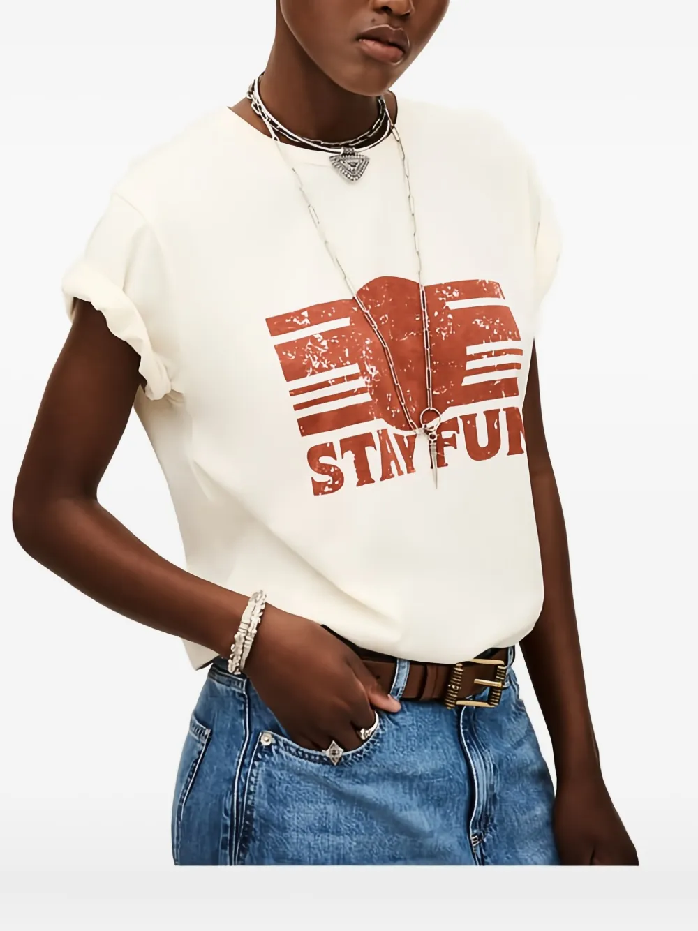 Ba&sh Reese Graphic-print T-shirt In White