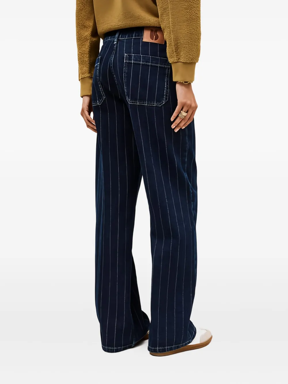 Ba&Sh Recchi gestreepte jeans Blauw