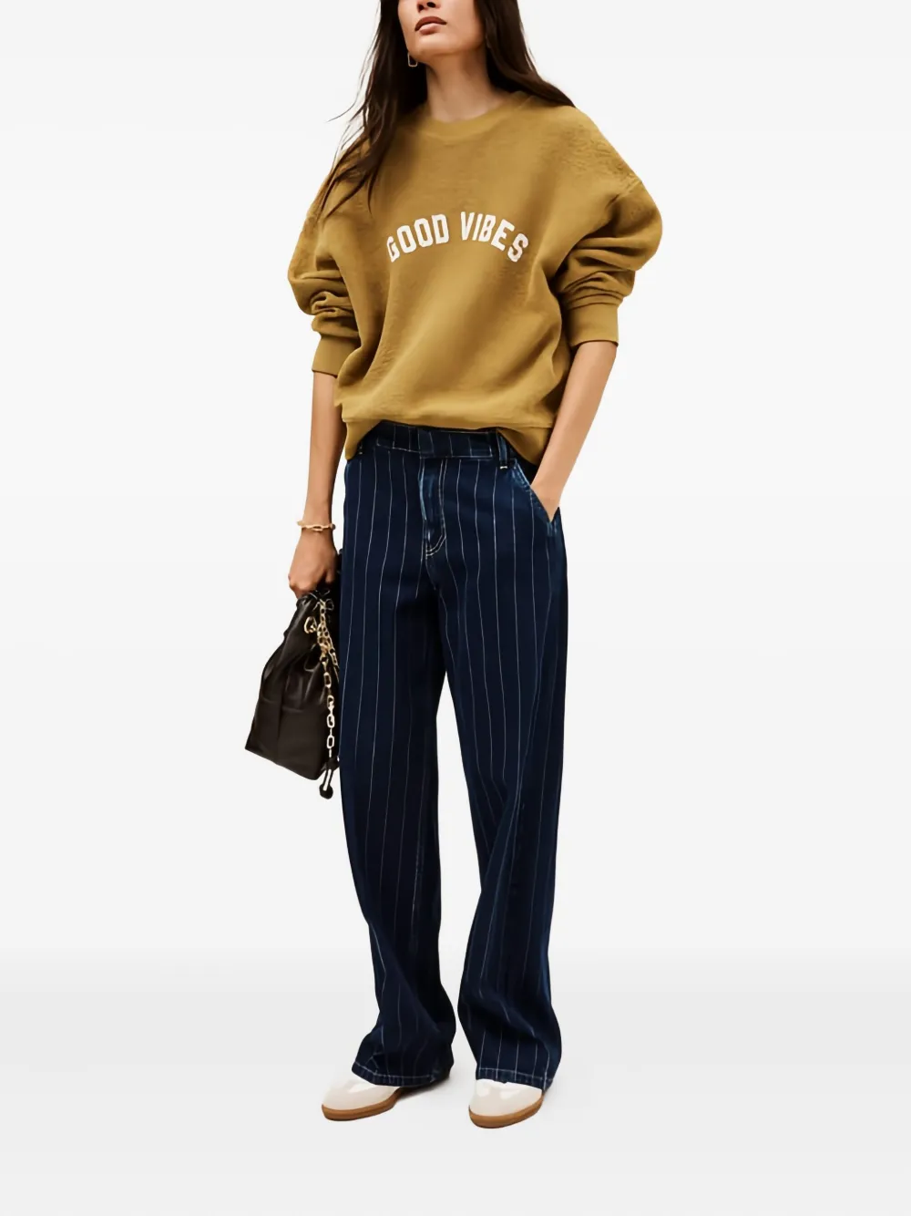 Ba&Sh Recchi striped jeans - Blauw