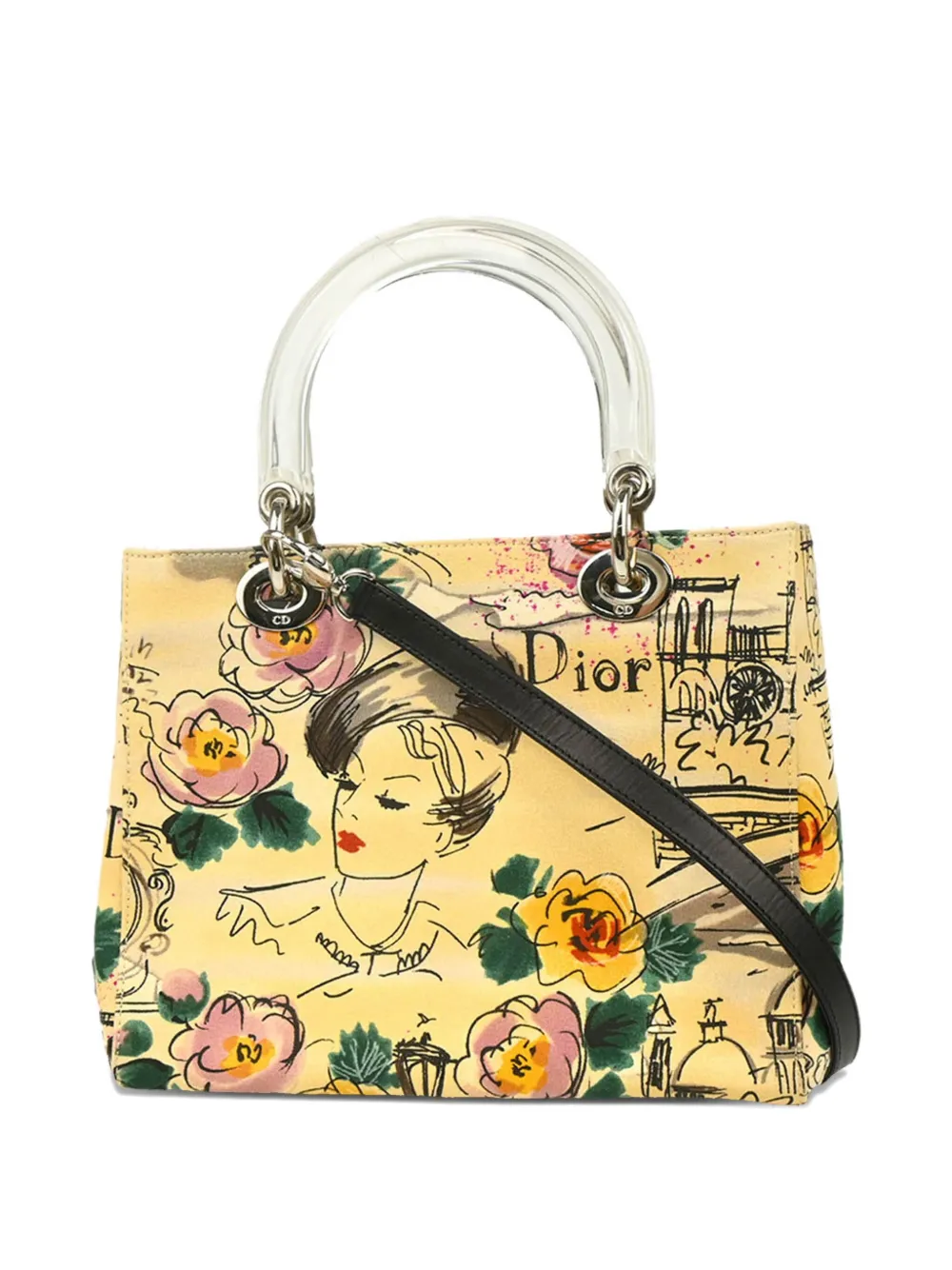 Christian Dior Pre-Owned 2005s Lady Dior 2way floral-print handbag | Pre-Owned | Image 2