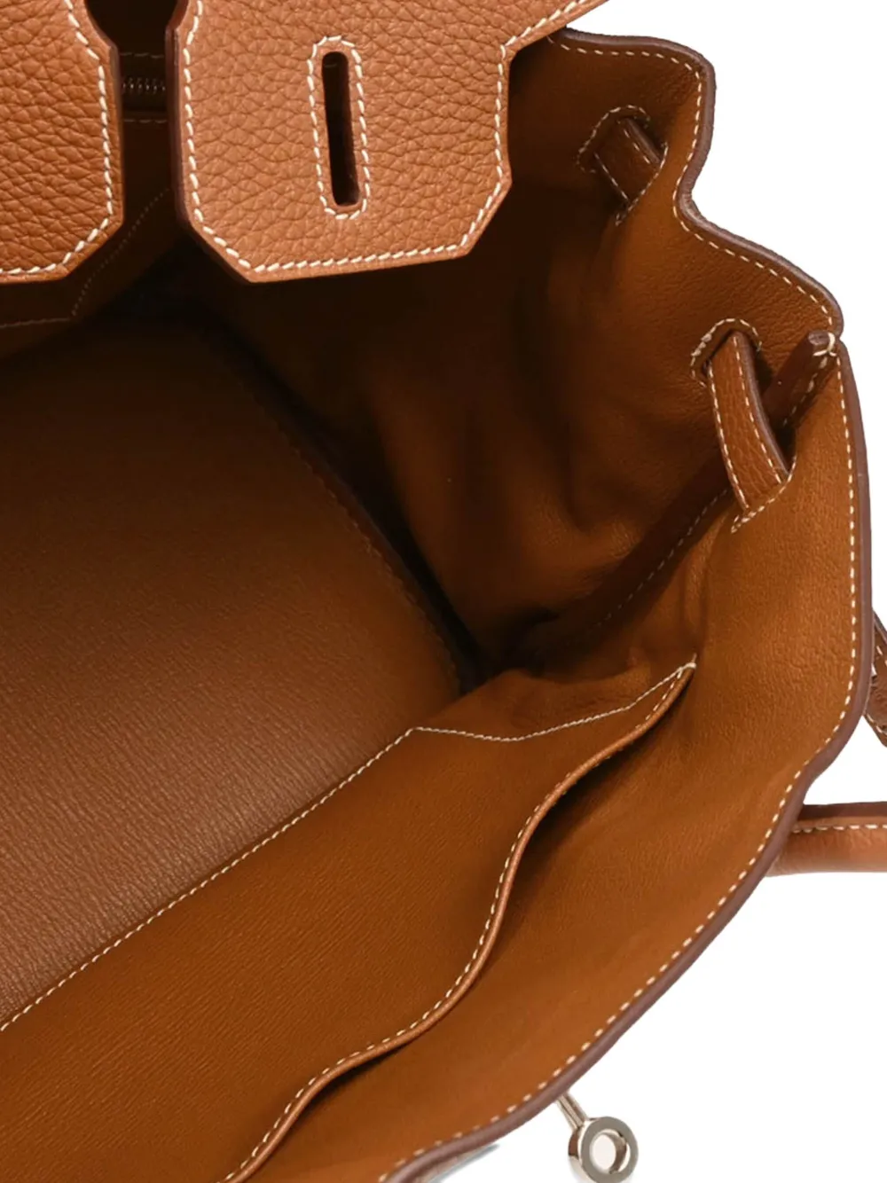 Pre-owned Hermes 2010 Togo Birkin 30 Tote Bag In Brown