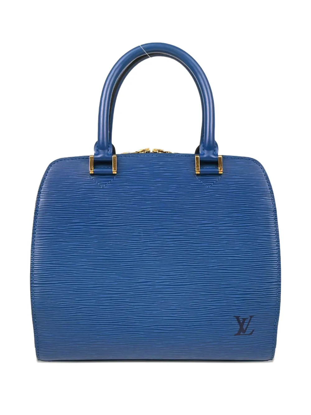 Pre-owned Louis Vuitton 1998 Point Neuf Epi-leather Handbag In Blue