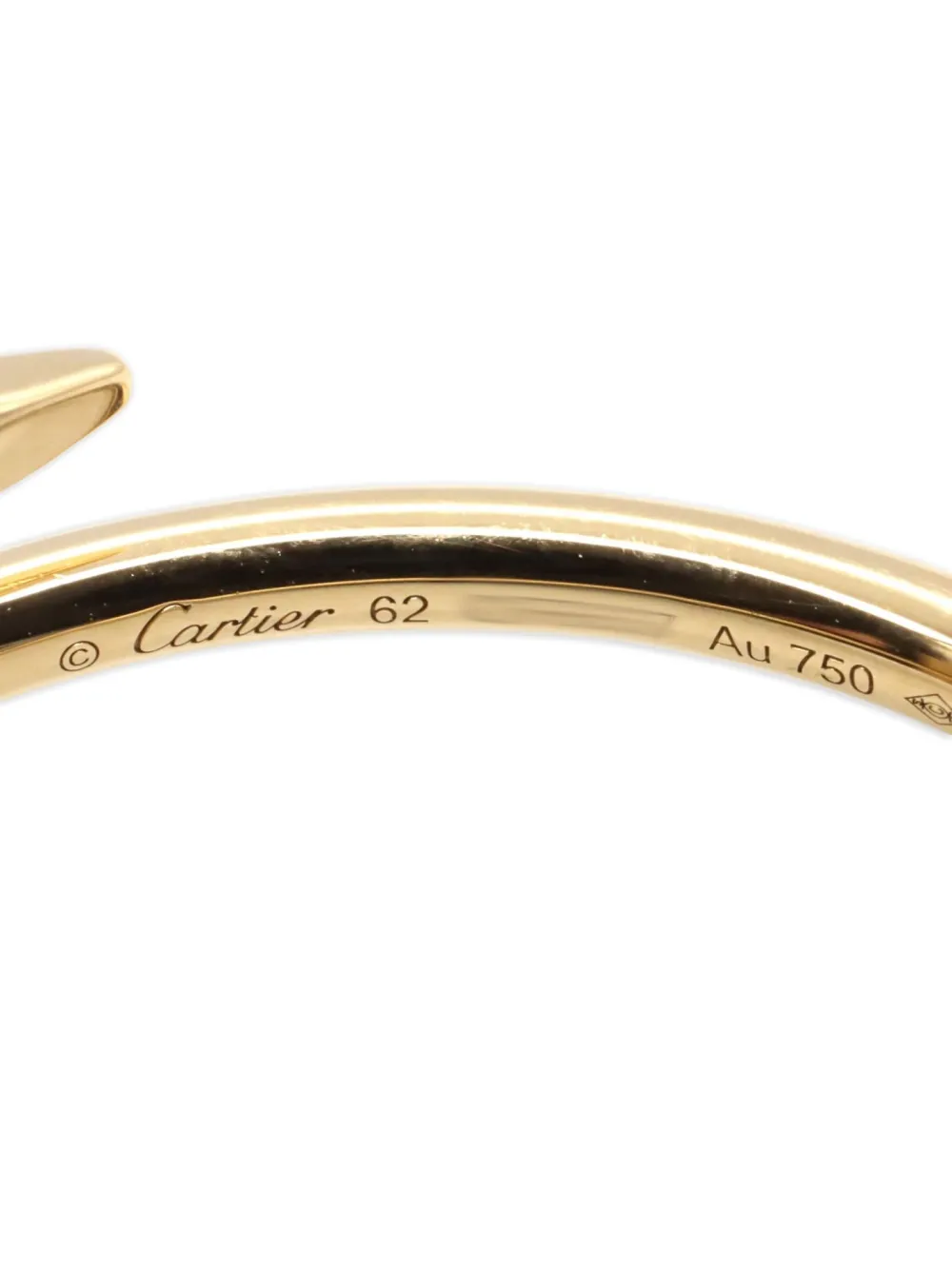 Pre-owned Cartier 10s 18k Yellow Gold Juste Un Clou Ring