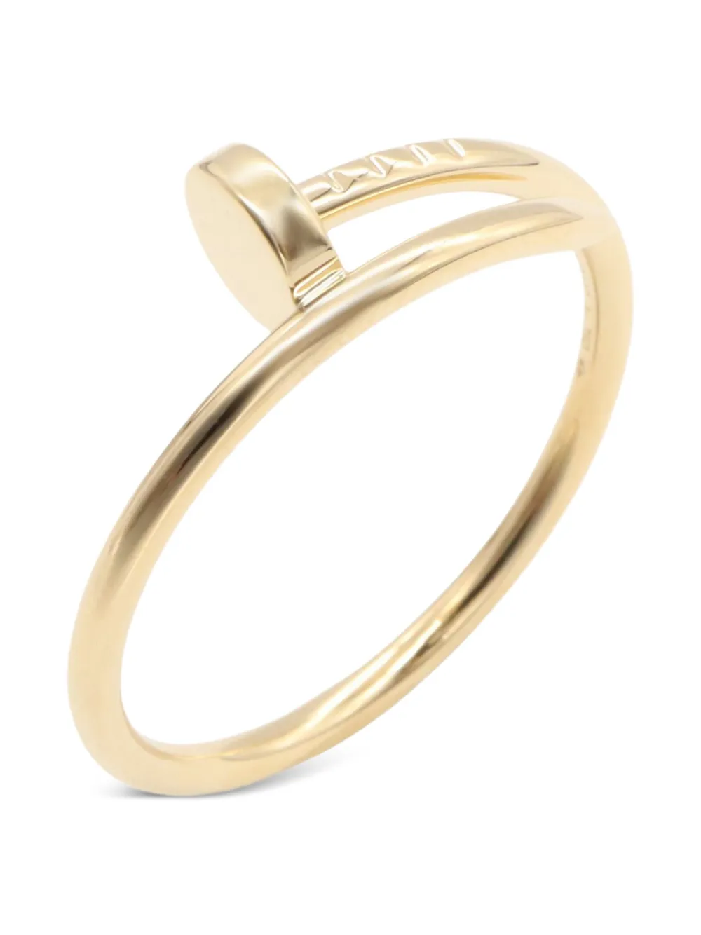 Pre-owned Cartier 10s 18k Yellow Gold Juste Un Clou Ring