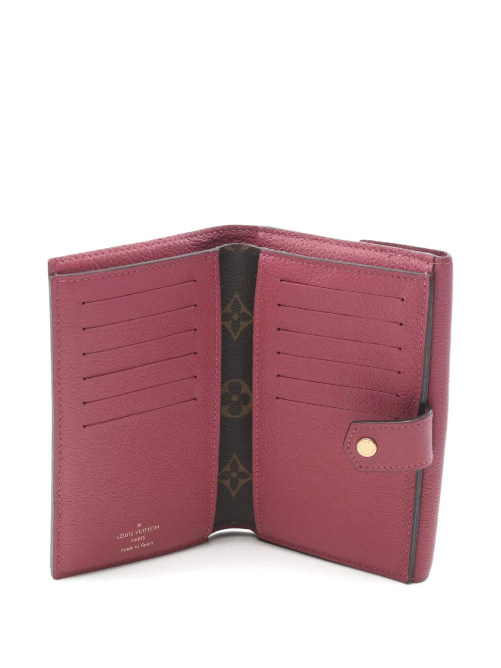 Pre-owned Louis Vuitton 2017 Portefeuil Pallas Wallet In Black