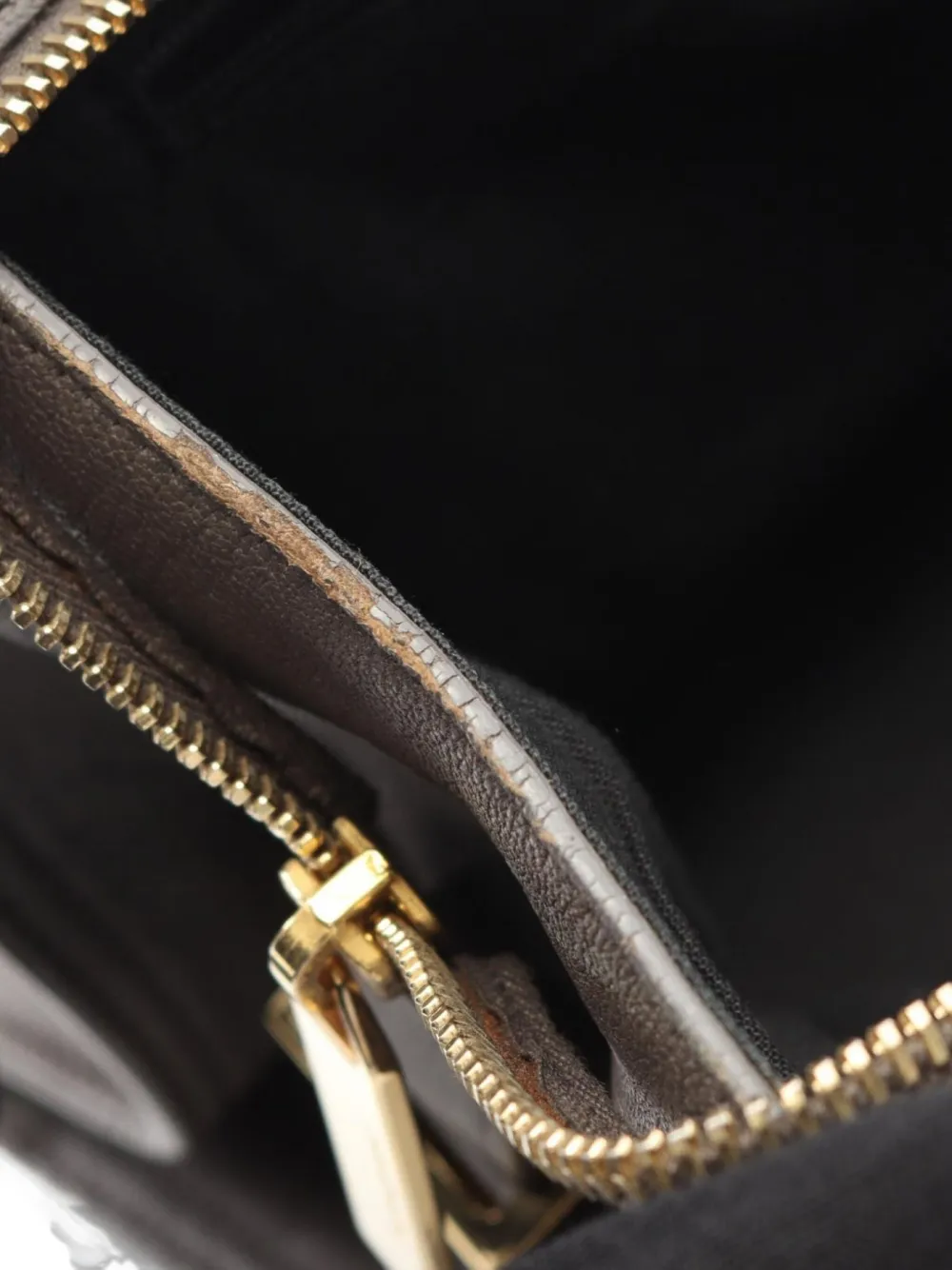 Pre-owned Saint Laurent 2000s Cabas Y Line Leather Two-way Handbag In Gray