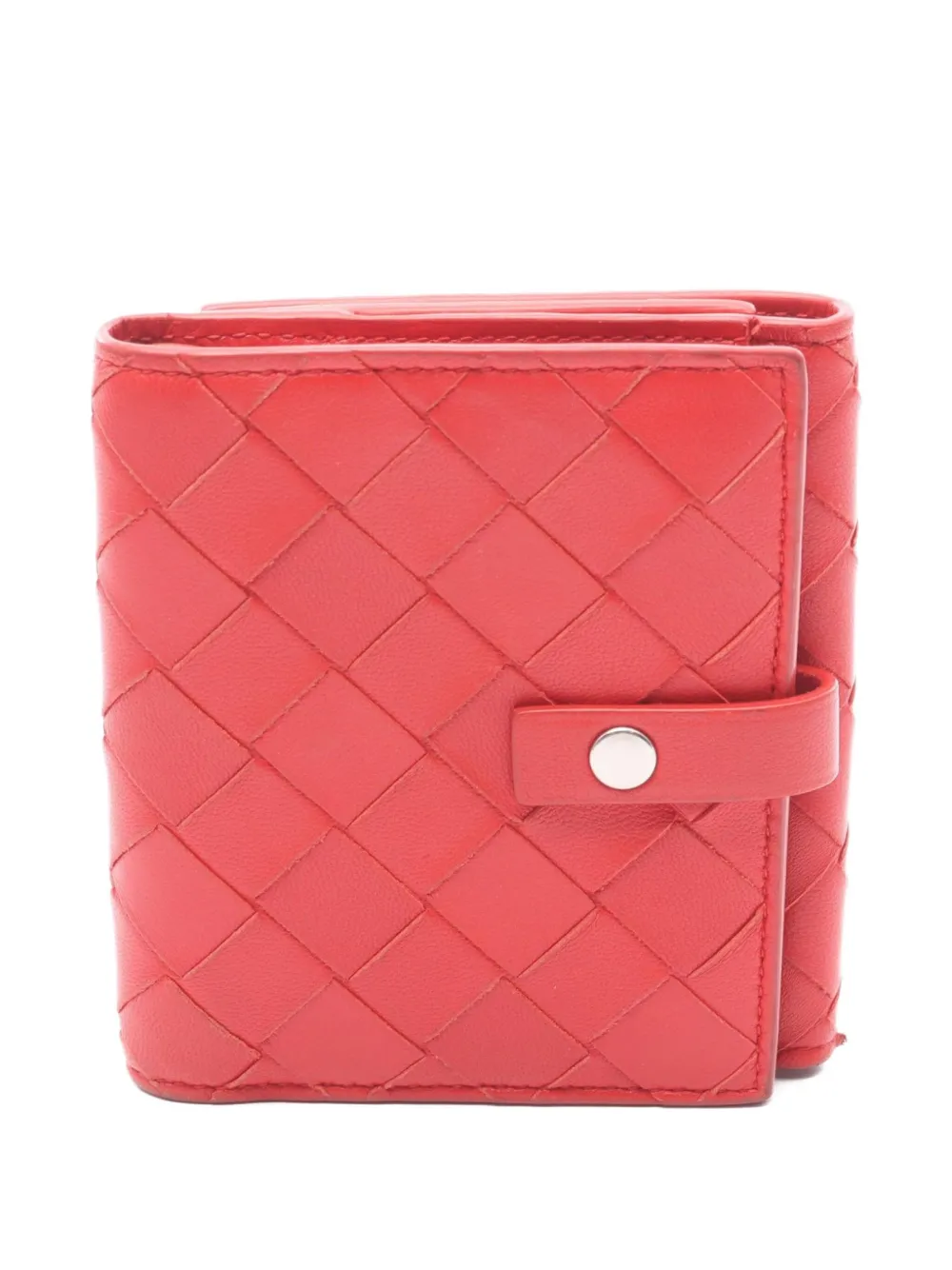 Bottega Veneta Pre-Owned 2000s Intrecciato bi-fold wallet | Red | Image 1