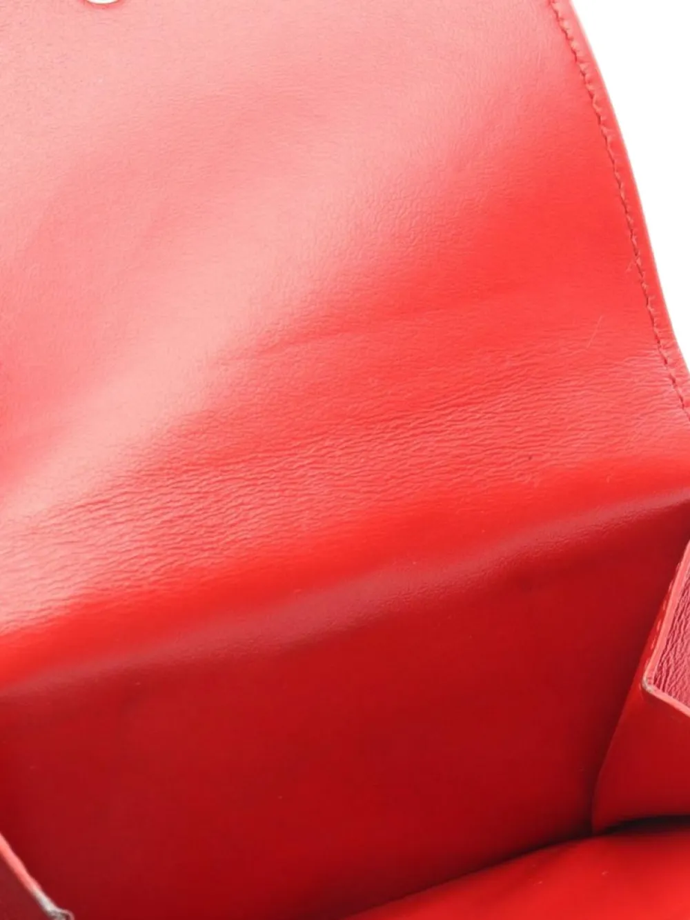 Pre-owned Bottega Veneta 2000s Intrecciato Bi-fold Wallet In Red