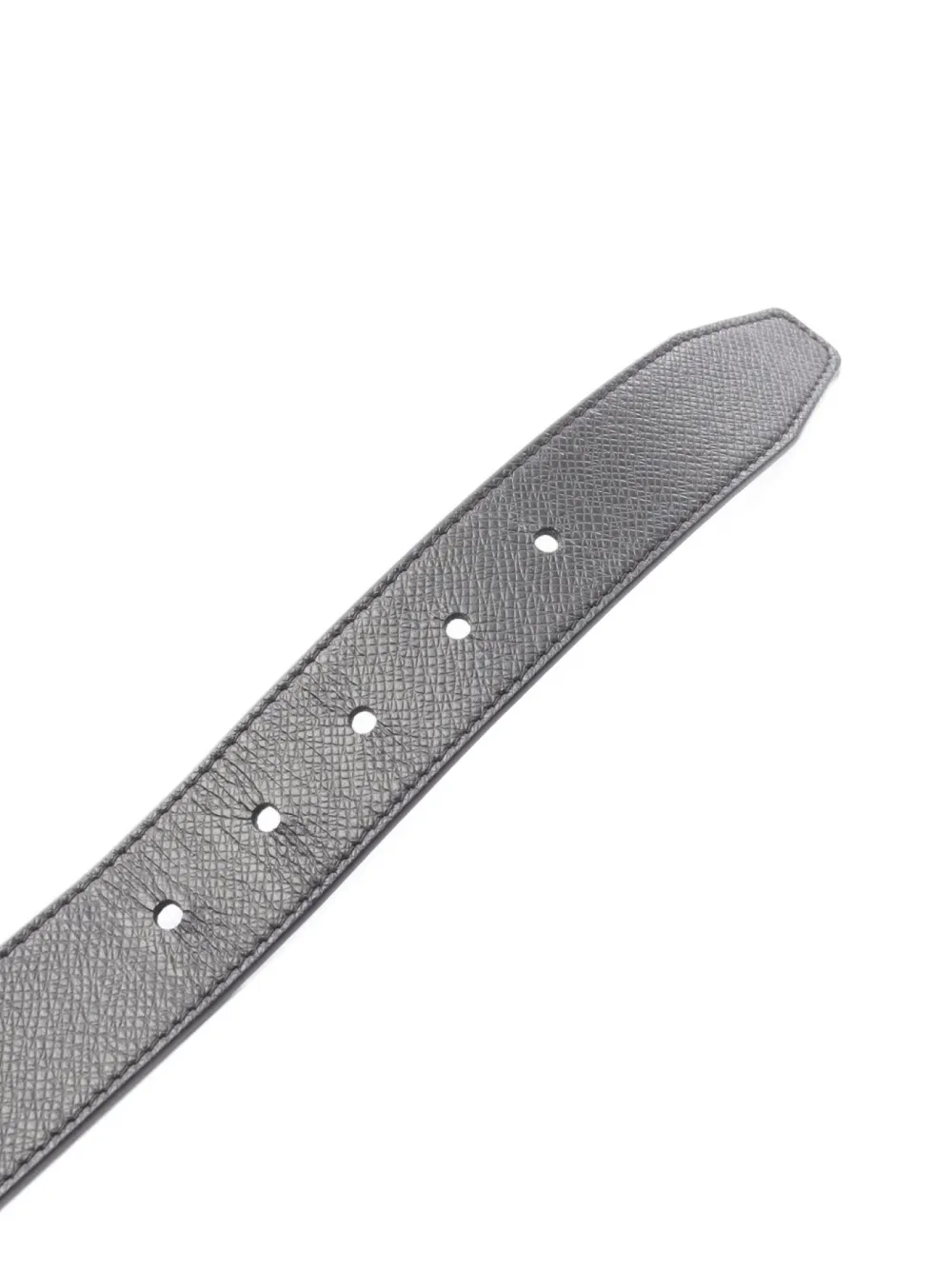 Pre-owned Louis Vuitton 2022 Pont Neuf Leather Belt In Black