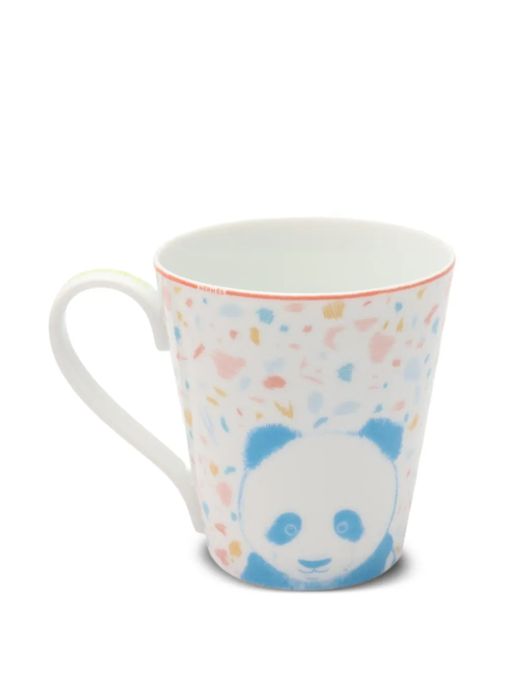 Hermès Pre-Owned 2020s Passe-Passe panda-print mug | White | Image 1