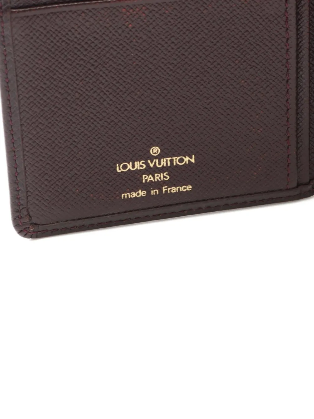 Pre-owned Louis Vuitton 2001 Porto Valeur Wallet In Brown