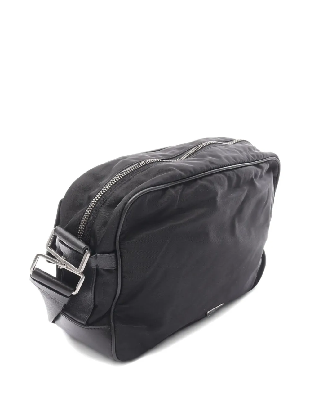 Pre-owned Prada 2000s Re-nylon Shoulder Bag In Black