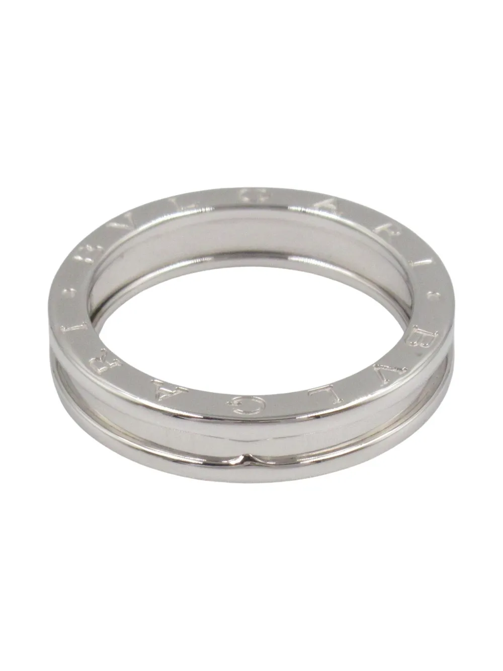 Bvlgari Pre-Owned 2010s 18K white gold B.zero1 ring - Argento