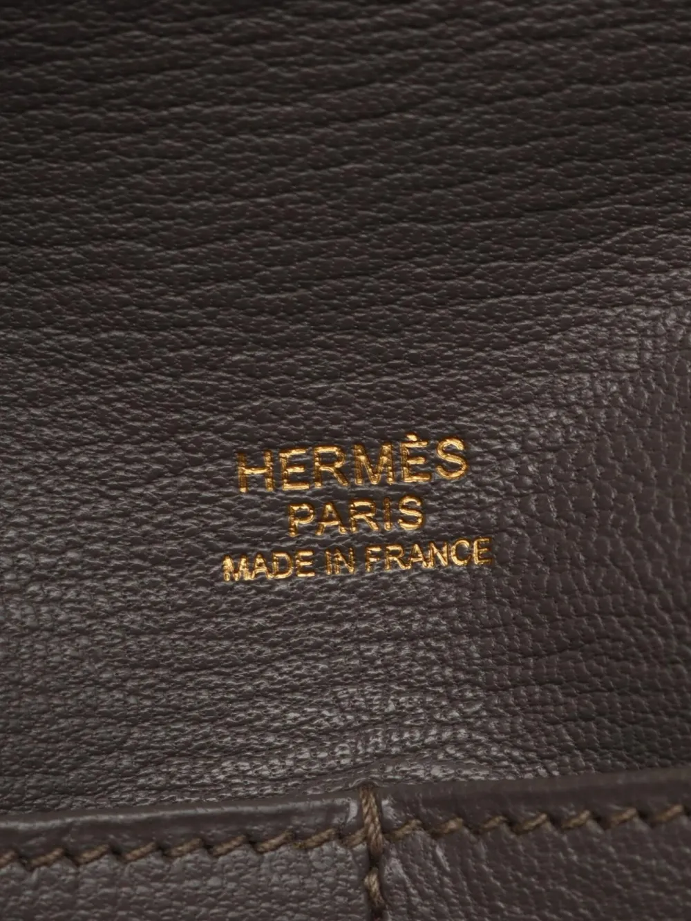 Pre-owned Hermes 2013 Maxi Box Leather Bag In Brown