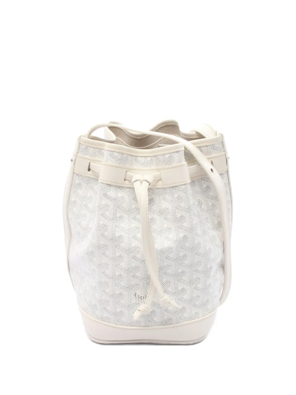 Goyard Pre-Owned 2010 Petit Flot Canvas-Beuteltasche | Weiß | Image 1