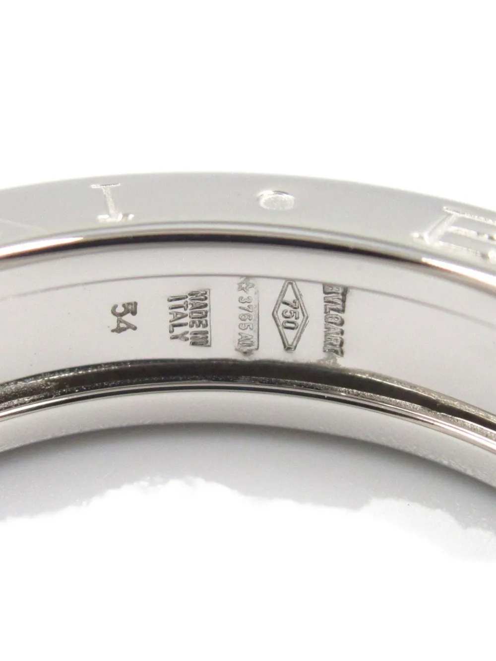 Pre-owned Bvlgari 2010s 18k White Gold B-zero1 Ring In Silver
