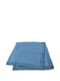 Fendi Pre-Owned 2010s Zucca-pattern fringed shawl - Blue