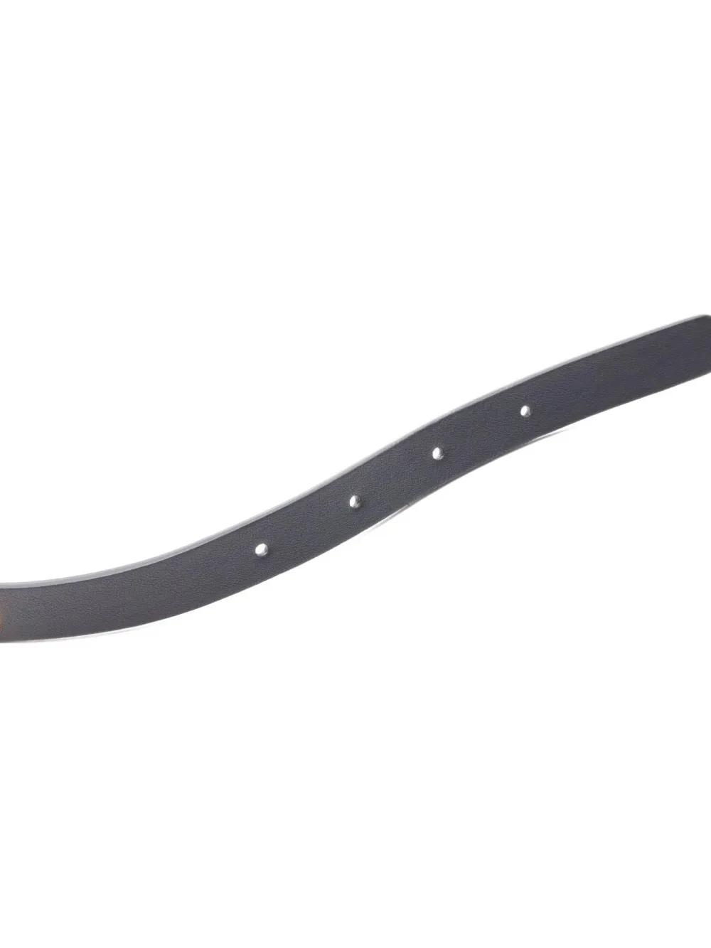 Pre-owned Chanel 1986-1988 Interlocking Cc Logo Belt In Black