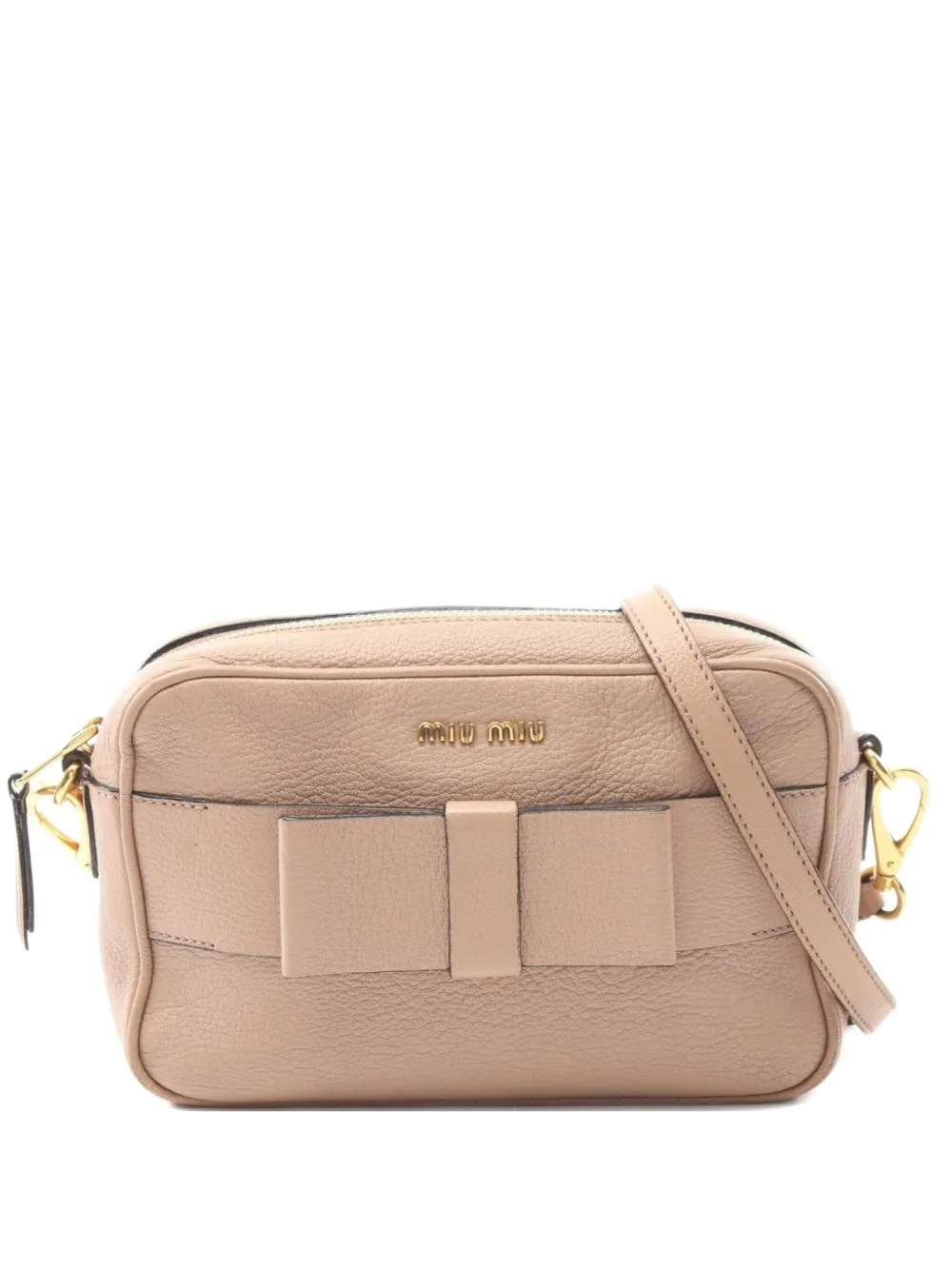 Pre-owned Miu Miu 2000s Madras Shoulder Bag In Pink