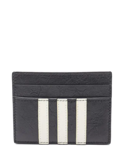 Balenciaga Pre-Owned x Adidas 2010s 3-Stripes leather cardholder