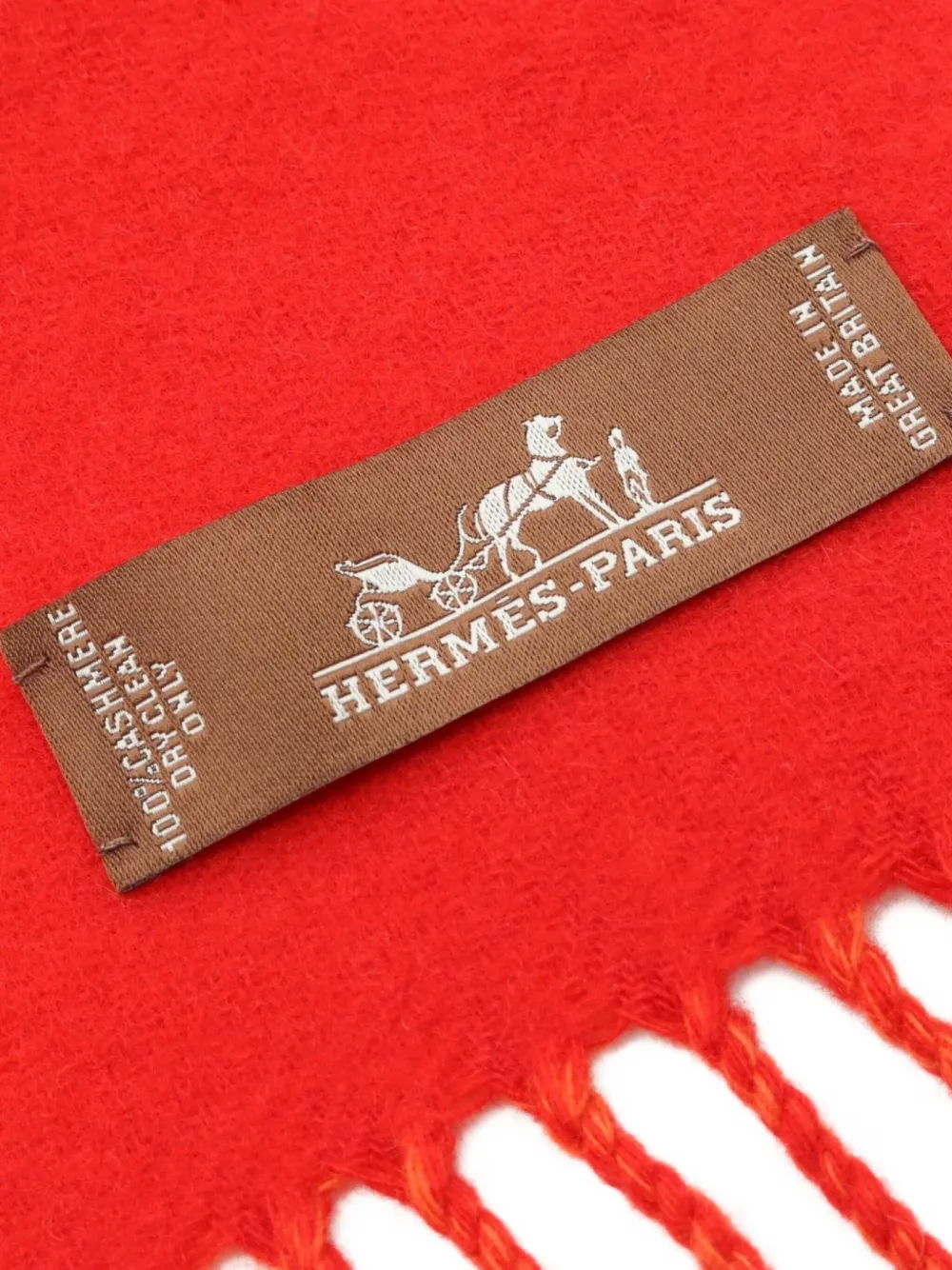 Hermès Pre-Owned 2020s Kazak zigzag cashmere scarf | Image 2