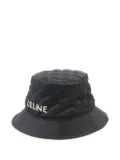 Celine Pre-Owned 2010s logo-print quilted hat - Black