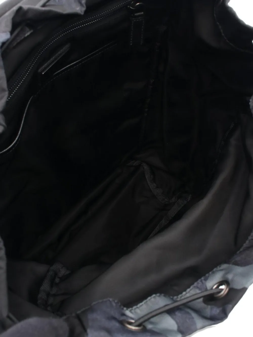 Pre-owned Prada 00s Camouflage Backpack In Black
