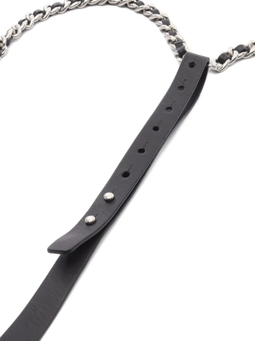 1986-1988 Coco Mark Leather Chain Belt