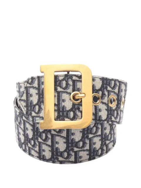 Christian Dior Pre-Owned 2010s oblique jacquard belt