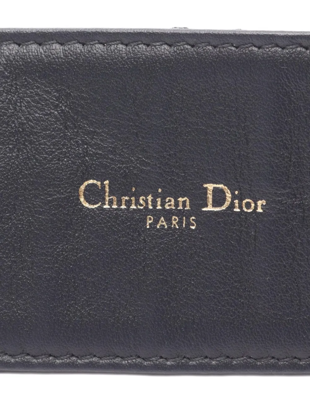 Pre-owned Dior 2010s Oblique Jacquard Belt In White