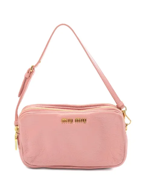 Miu Miu Pre-Owned 2000s Madras pouch