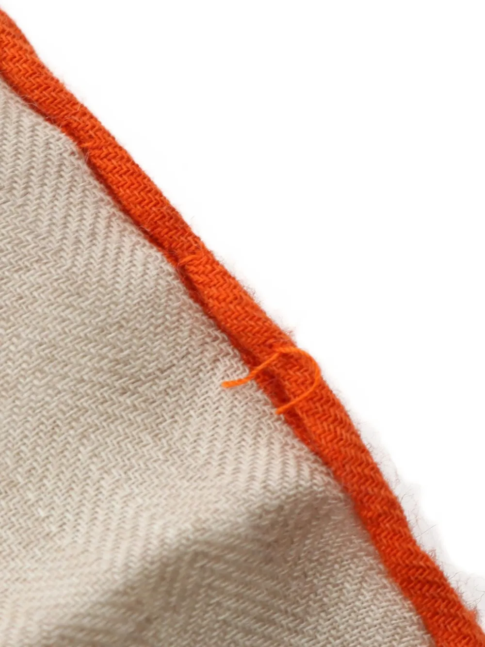 Pre-owned Hermes 2010s Carréjean Botanical-print Scarf In Neutral