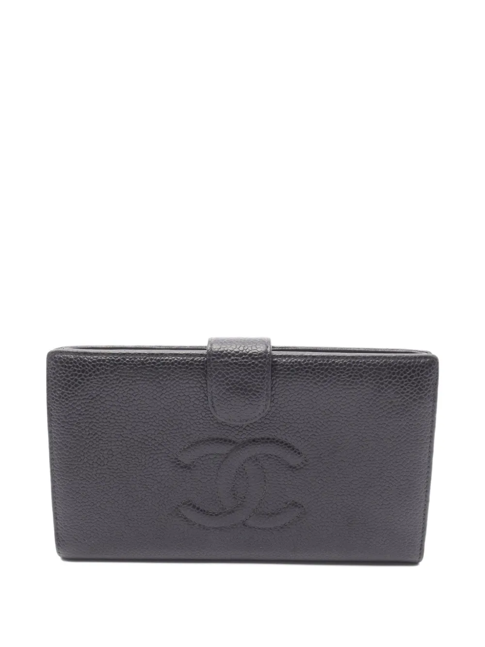 CHANEL Pre-Owned 1986-1988 caviar leather bi-fold wallet | Black | Image 1