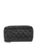 CHANEL Pre-Owned 2014 quilted Cambon line wallet - Black