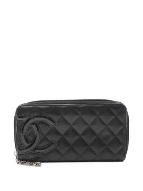 CHANEL Pre-Owned 2014 quilted Cambon line wallet
