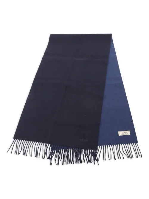 Écharpe en cachemire à franges (années 2010) - Hermès Pre-Owned - Modalova
