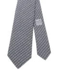 Hermès Pre-Owned 2020s Chaîne d'Ancre silk tie - Grey