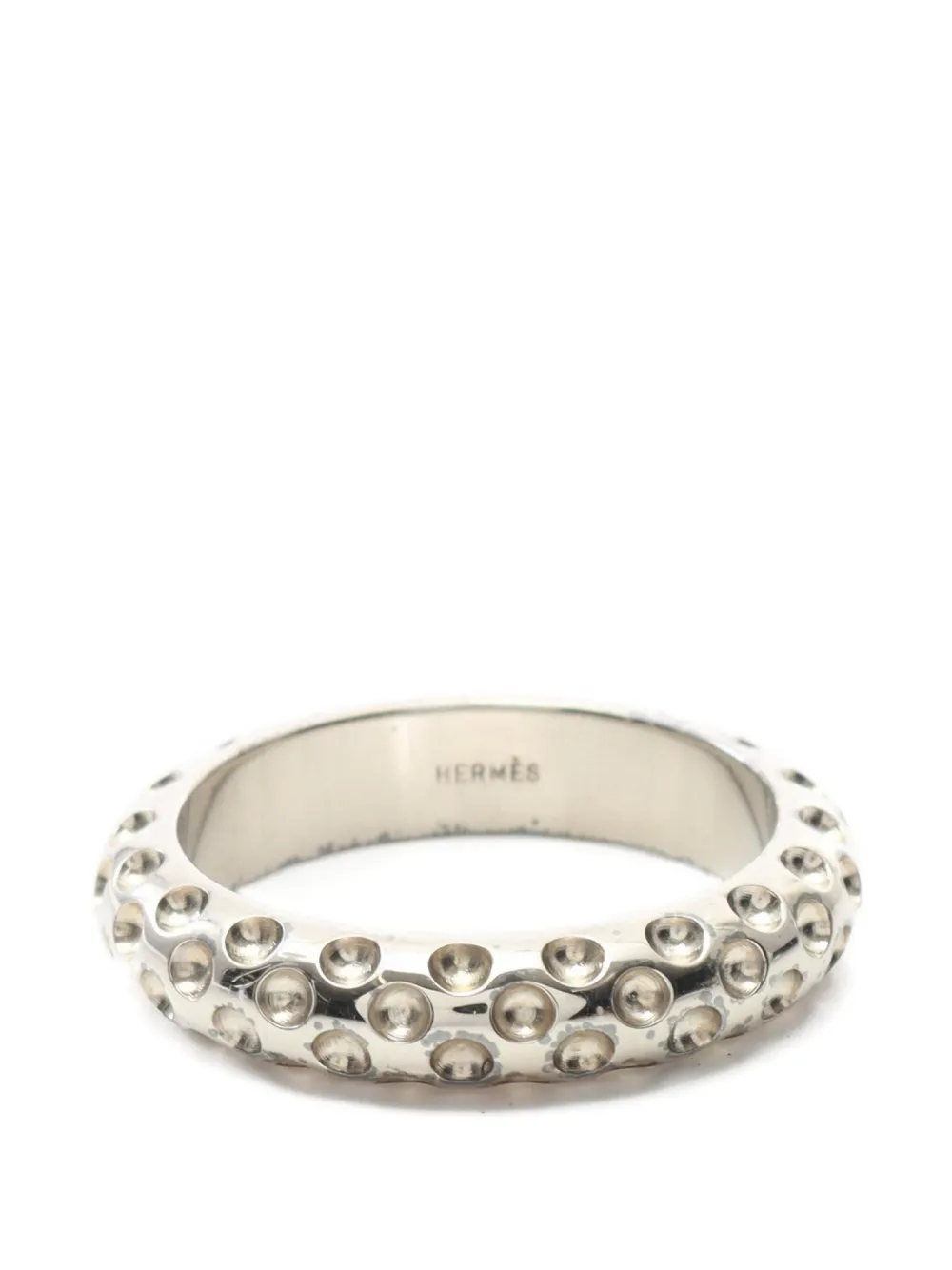 Hermès Pre-Owned 2000s Dot scarf ring | Silver | Image 1