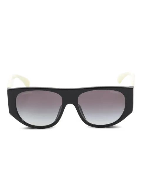 CHANEL Pre-Owned 1986-1988 Coco Mark rectangle-frame sunglasses