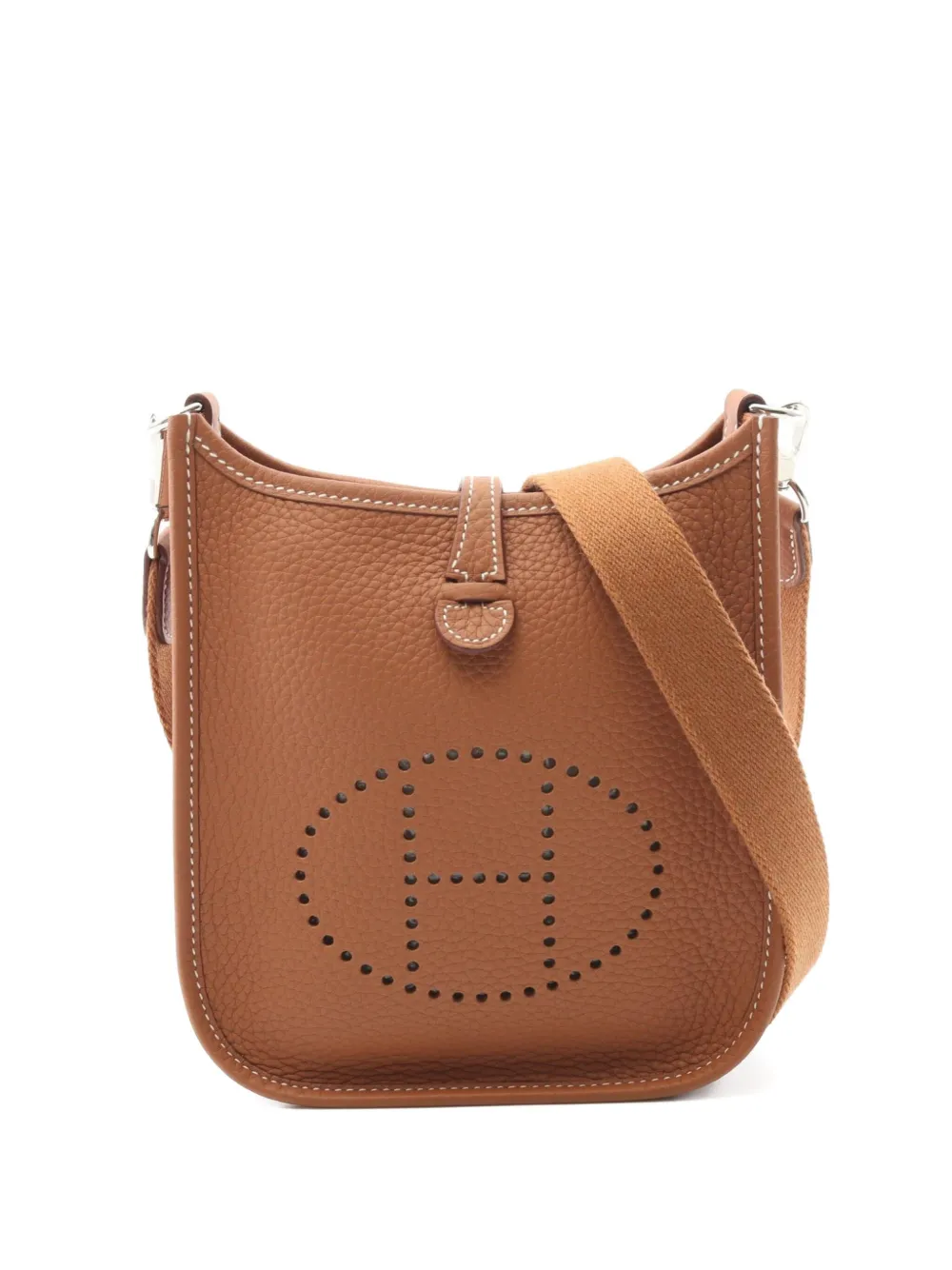 Pre-owned Hermes 2024 Evelyn Tpm Shoulder Bag In Brown