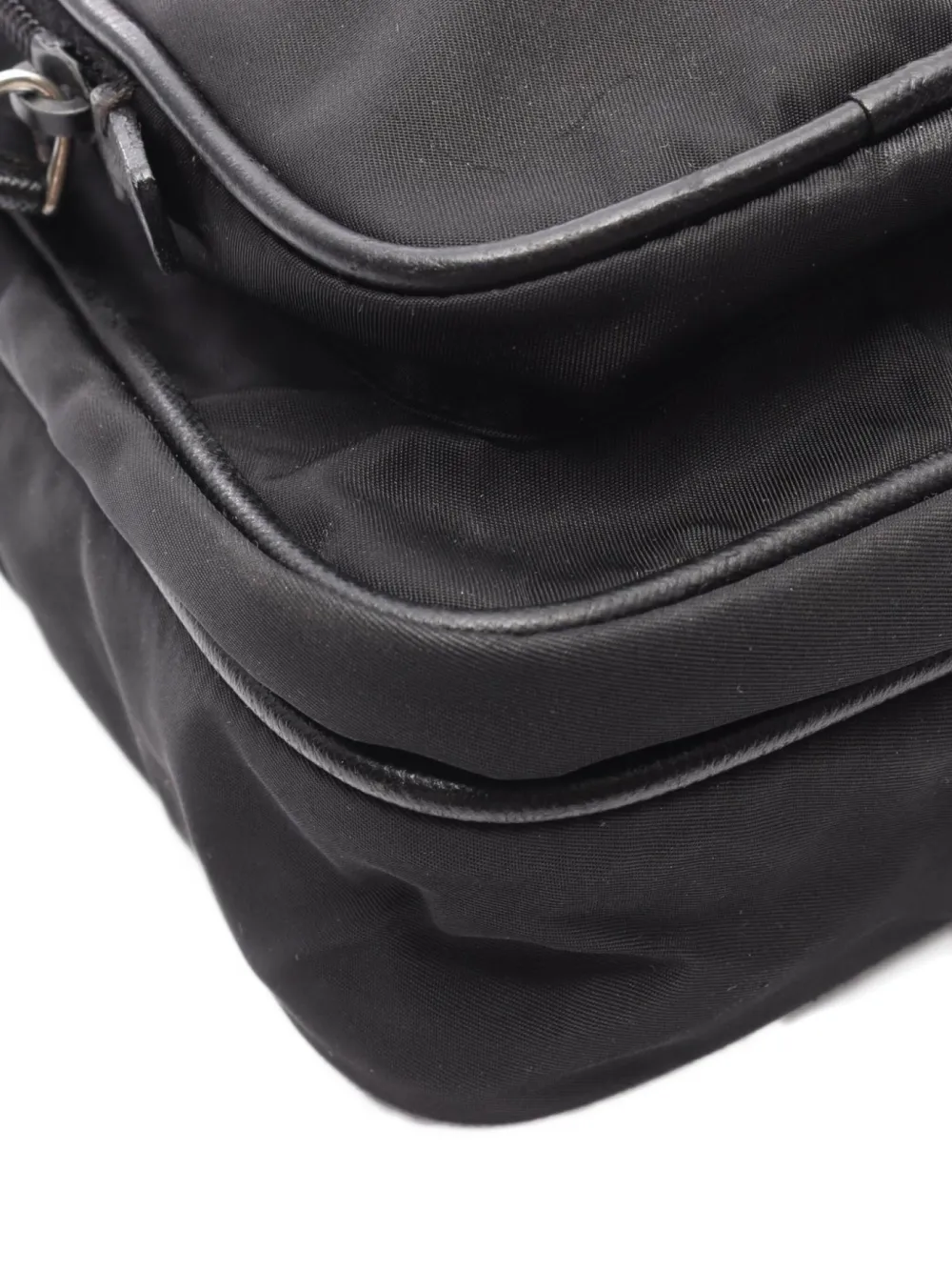 Pre-owned Prada 2000s Re-nylon Shoulder Bag In Black