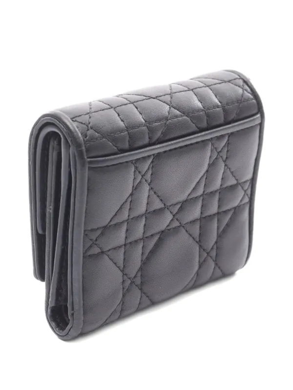Christian Dior Pre-Owned 2000s Lady Dior Leather Wallet Black FARFETCH  IN