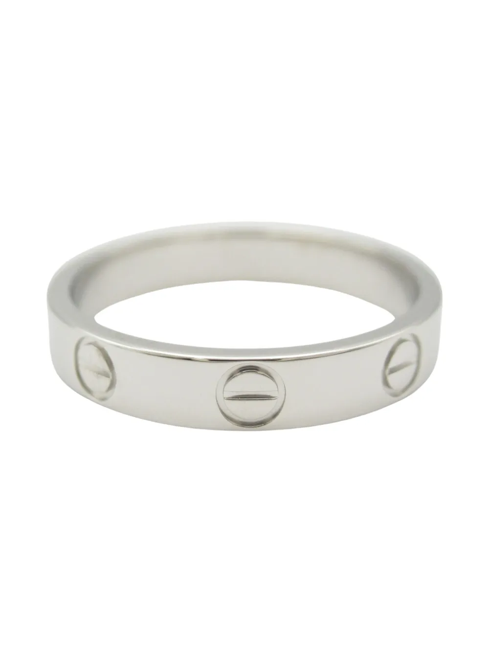 Cartier 2010s platinum Mini Love ring - Argento