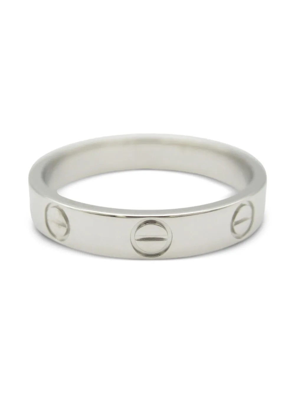 Cartier 2010s platinum Mini Love ring - シルバートーン Cartier 2010s platinum Mini Love ring - シルバートーン