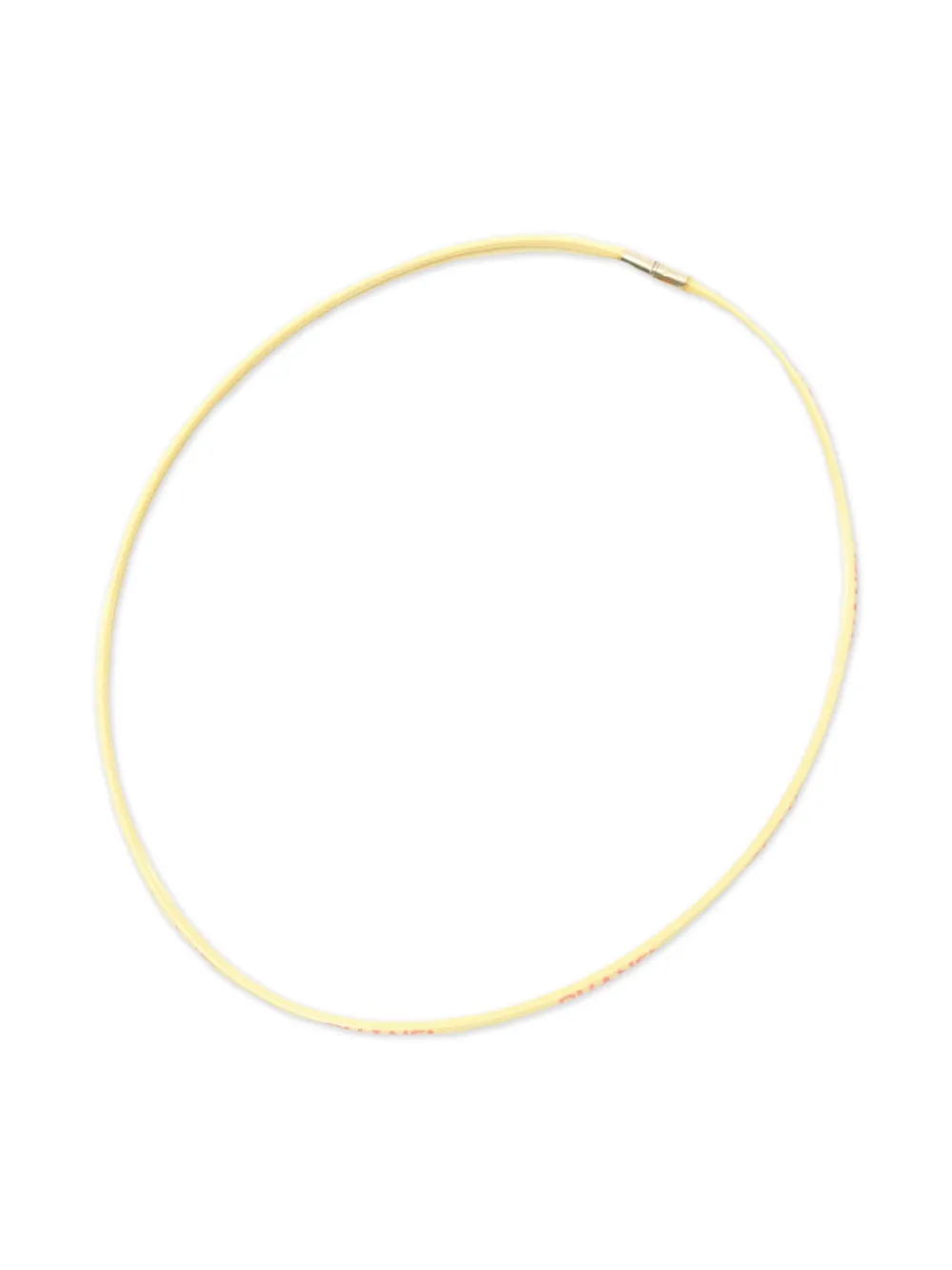 CHANEL Pre-Owned 1986-1988 sports line-tube necklace | Yellow | Image 1