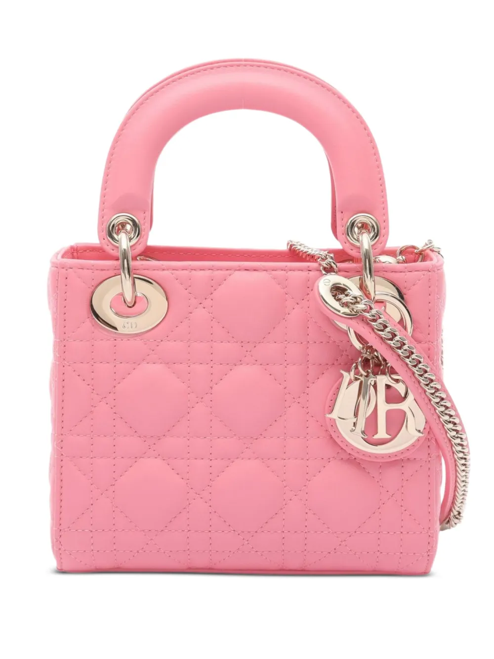 Christian Dior Pre-Owned 2010s mini Lady Dior handbag | Pink | Image 1