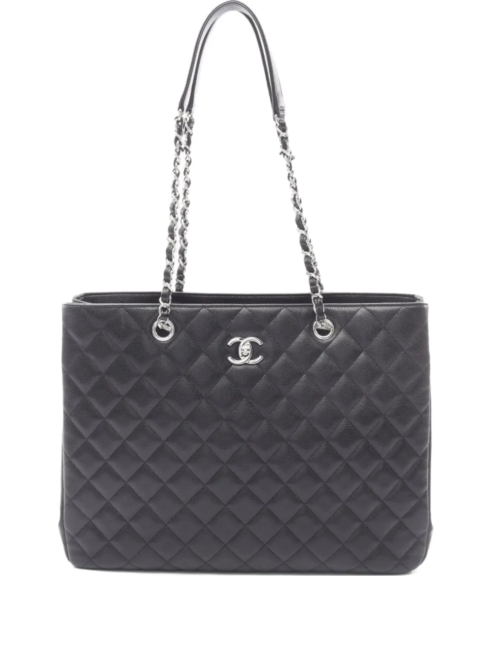 CHANEL Pre-Owned 2021 large Matelasse shopping bag | Black | Image 1