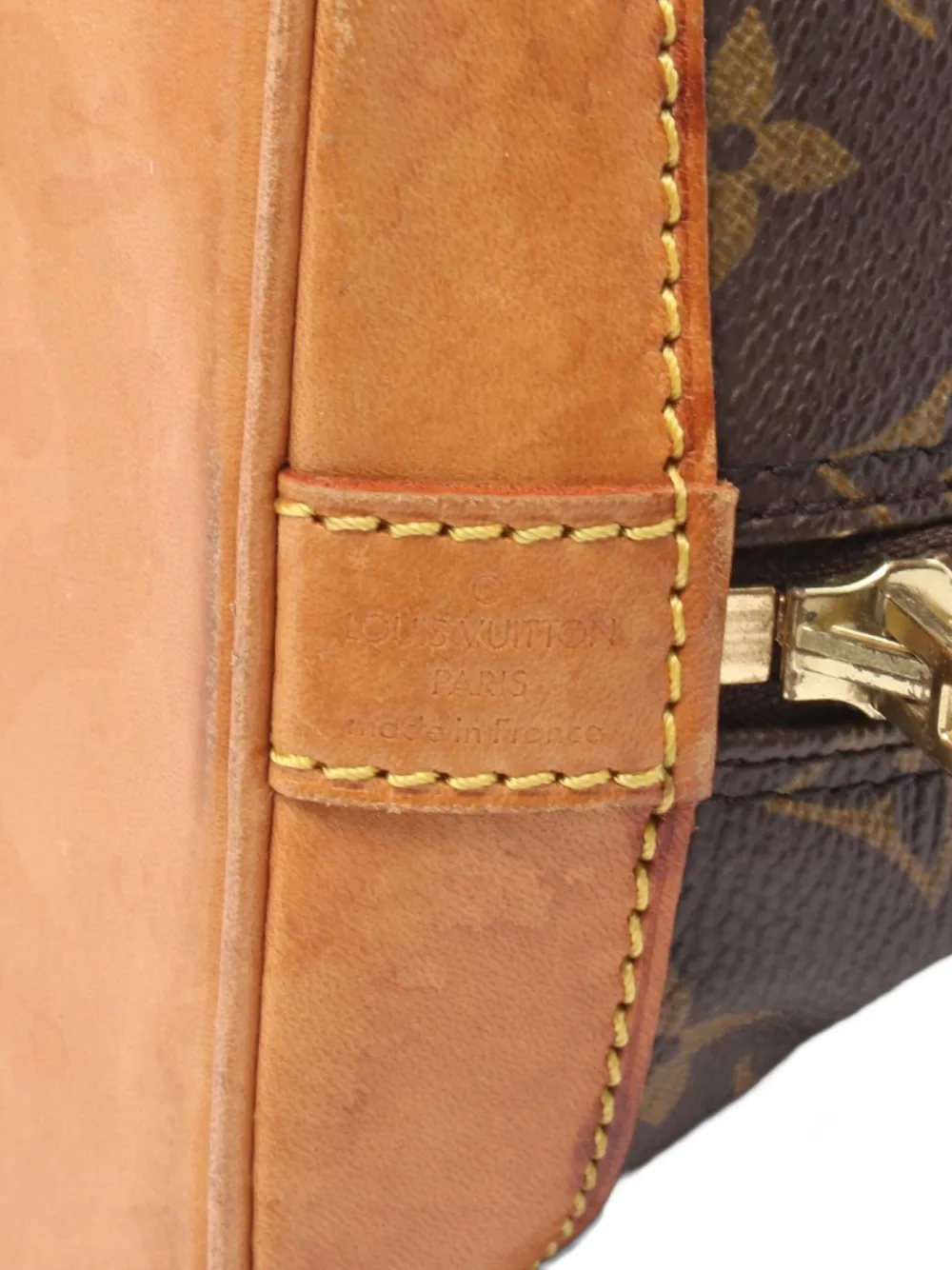 Pre-owned Louis Vuitton 1996 Alma Pm Handbag In Brown
