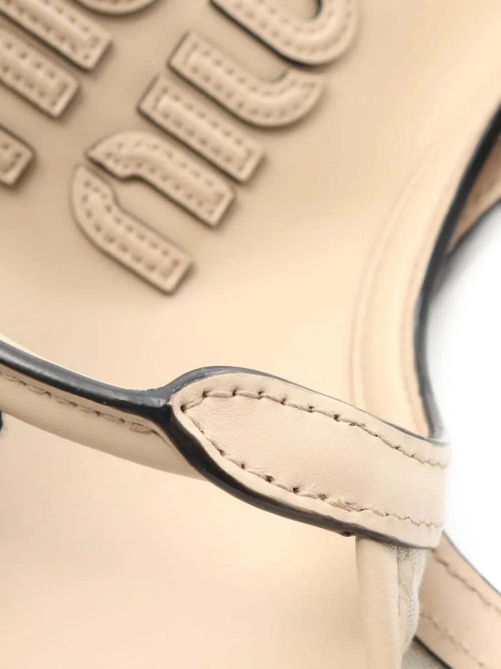 Pre-owned Miu Miu 2010s Ivy Tote Bag In Neutral