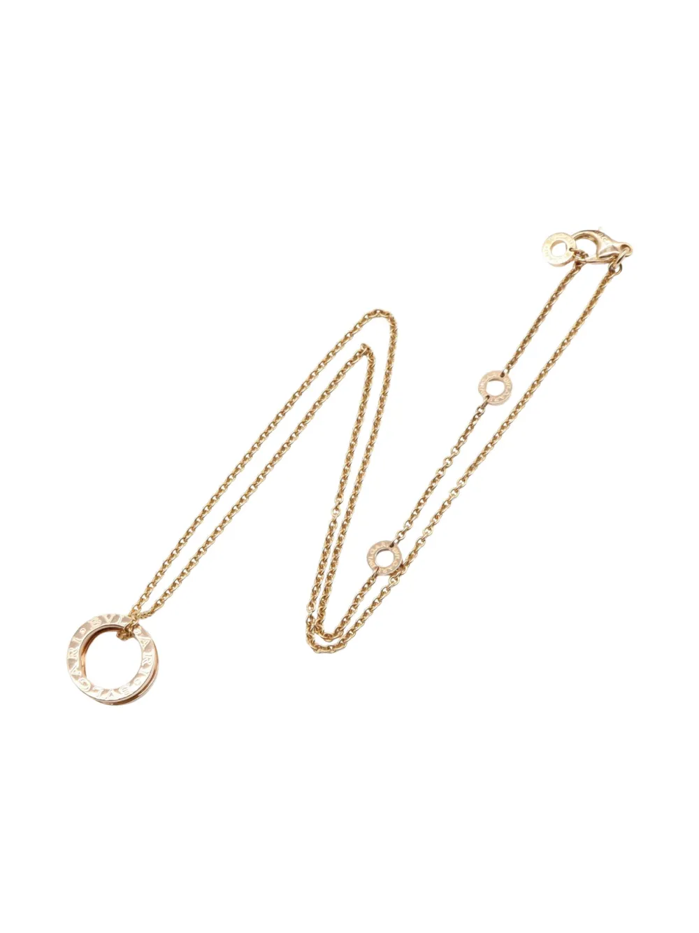 Bvlgari Pre-Owned 2010s 18kt rose gold B-zero1 necklace | Pink | Image 1